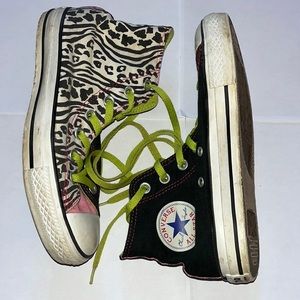 3 for 20 Scene kid Zebra print Converse